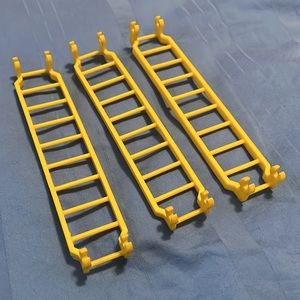 Vintage Fisher-Price Adventure People Construction 3-piece Ladder set #352